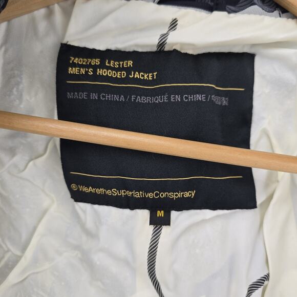 WESC Hooded Jacket Mens Medium Lester Lasso AOP Y2K Snowboard Skater Vintage - Picture 11 of 16